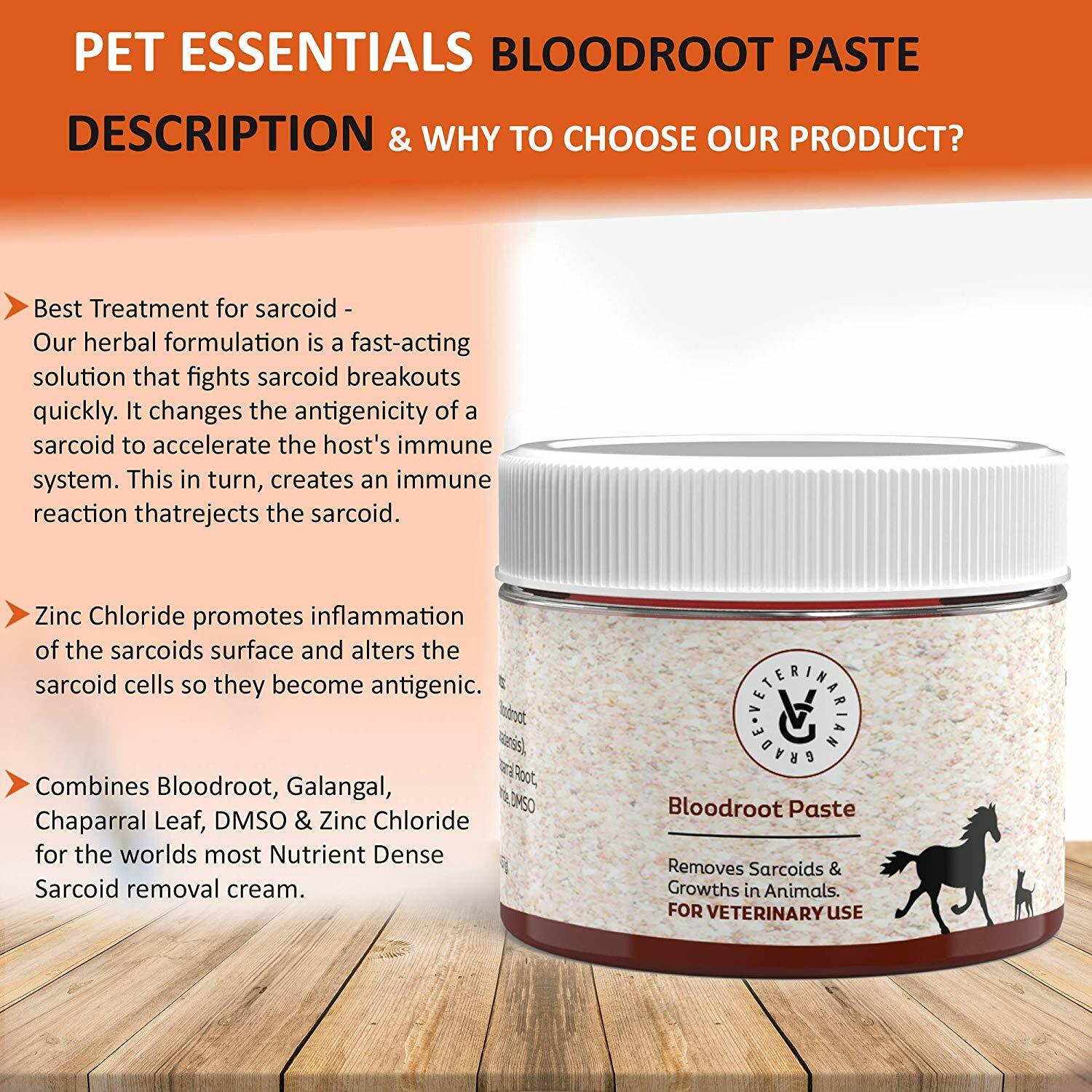 (2 Pack) Veterinarian Grade Sarcoid Herbal Paste for The Removal of Sarcoidosis