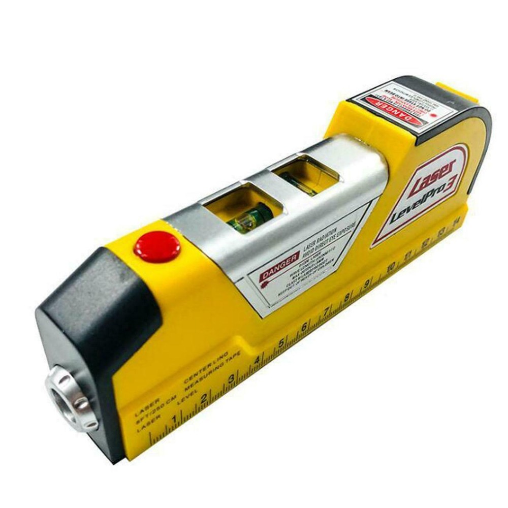 Laser Level Horizontal Vertical Line Measure Measuring Tape Ruler Meter Tool