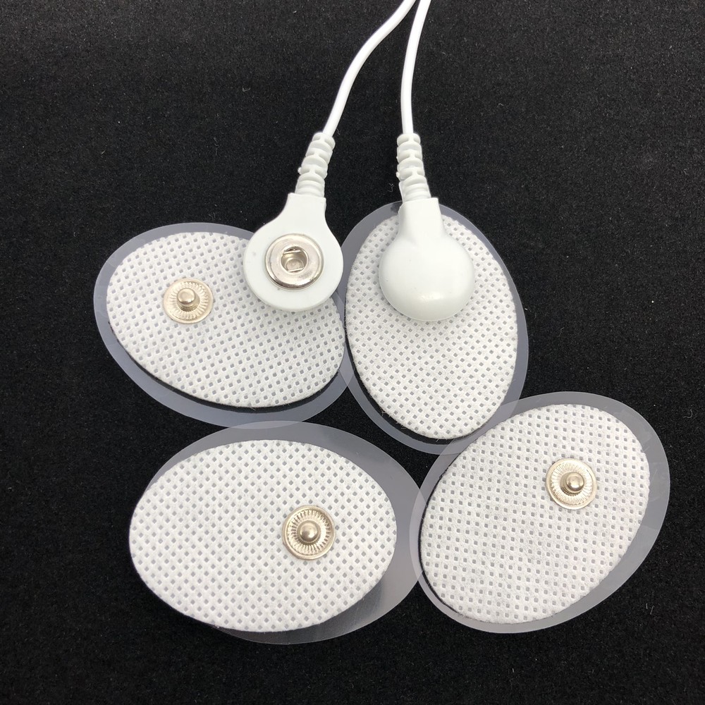 20pcs Tens Unit Small Electrode Pads Snap on Pad Replacement for Pulse Massagers