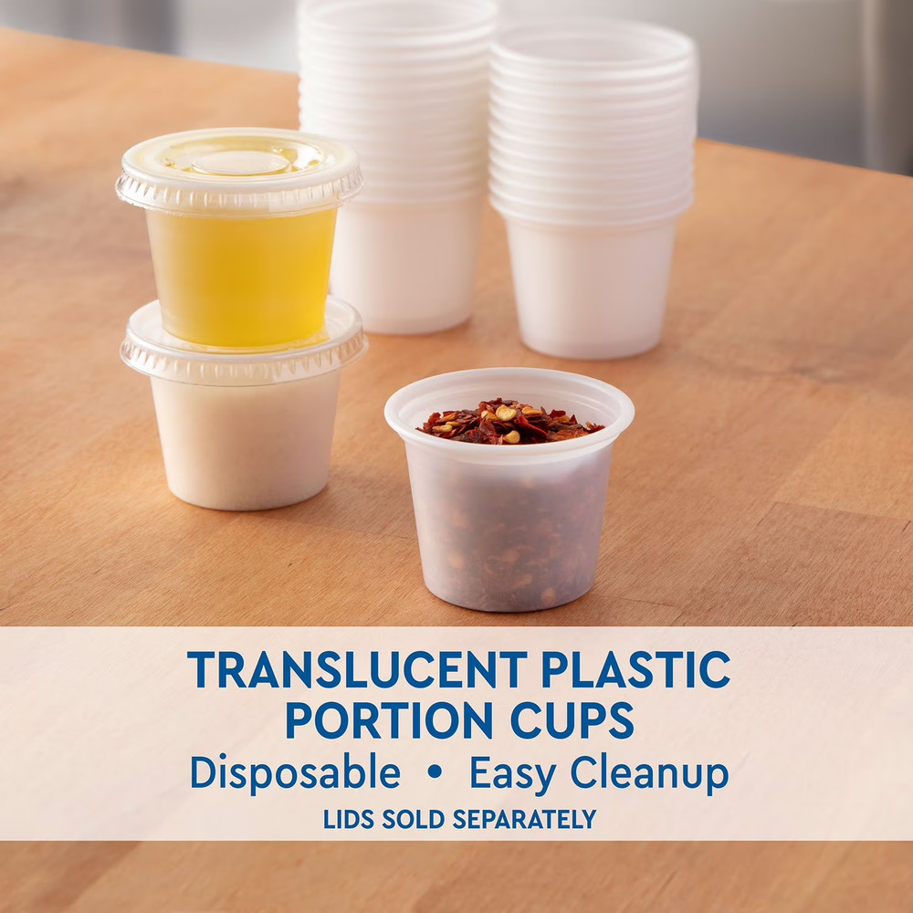 Member's Mark Translucent Plastic Portion Cups 1 fl. oz - Choose Your Count