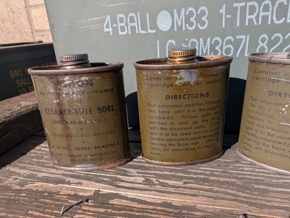 WWII USGI 2 oz bore cleaner