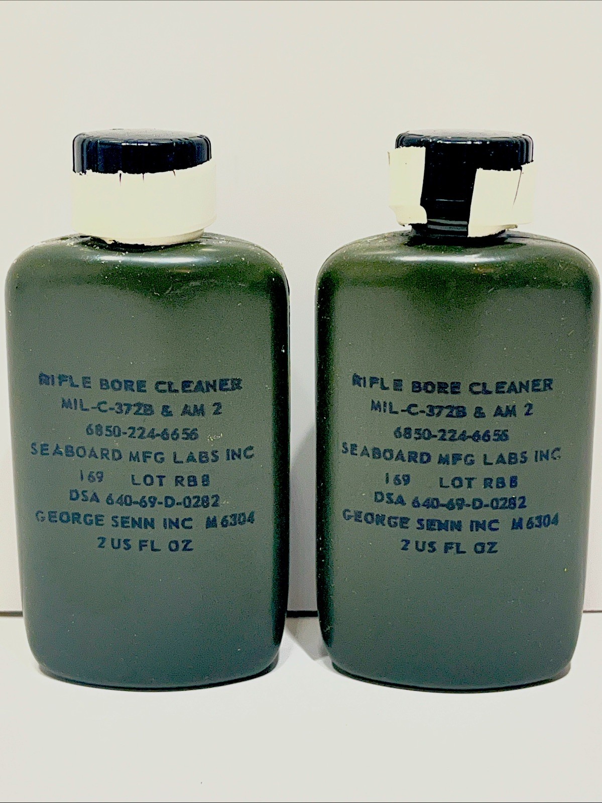 USGI Rifle Bore Cleaner Gun Weapon Oil Vietnam 1969 New NOS Lot of 2  (2 Pack)