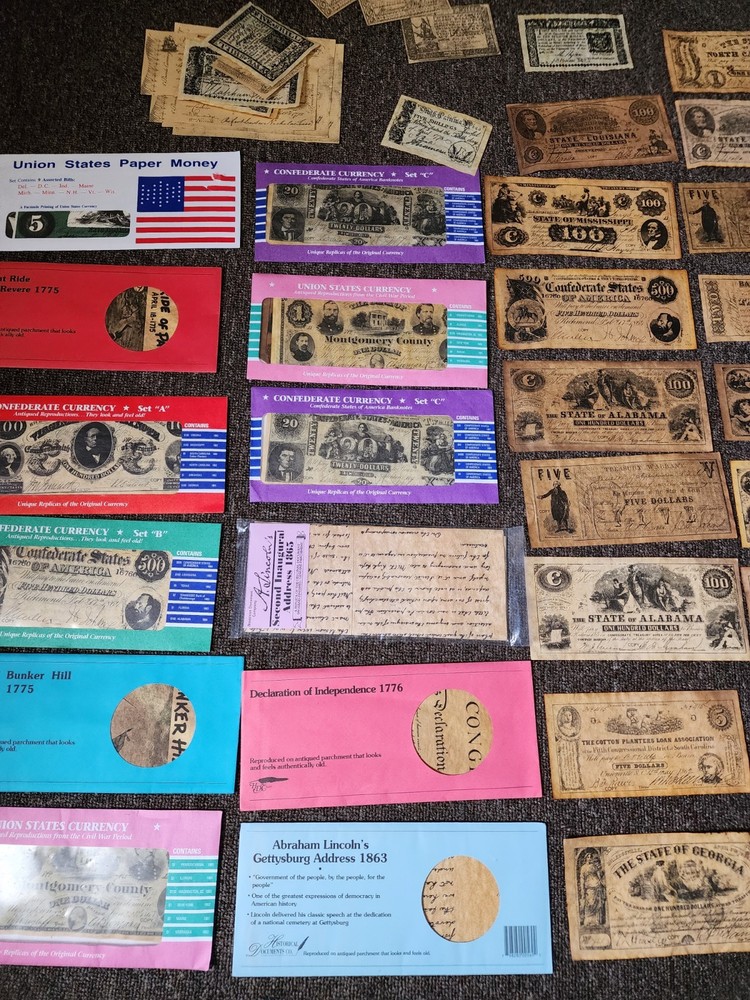 Documentos Históricos Y Billetes De Los Estados Unidos 🇺🇲