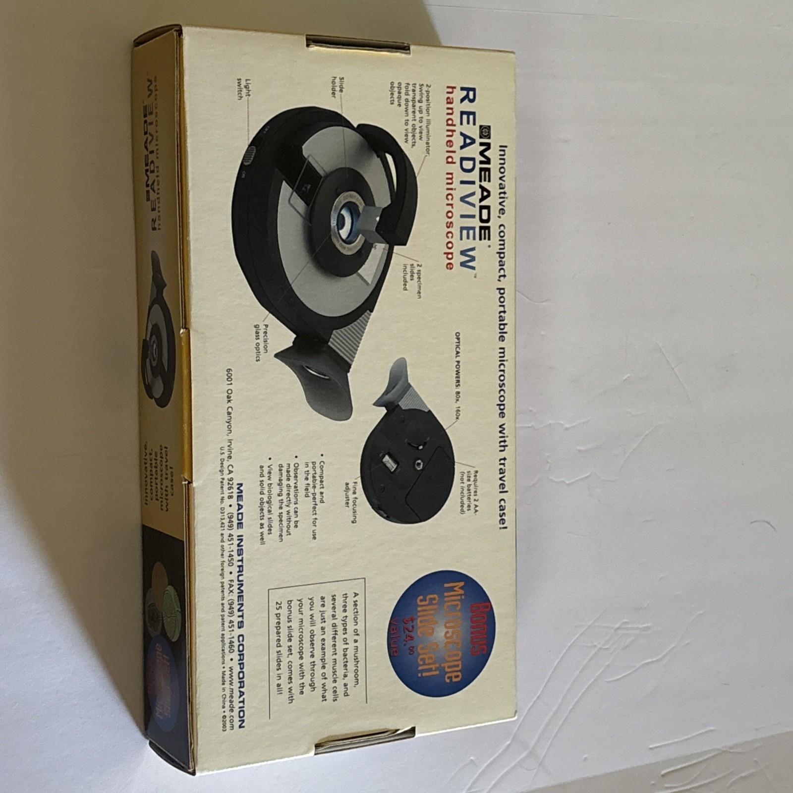 SUPER RARE Vintage Meade Readiview Handheld Microscope