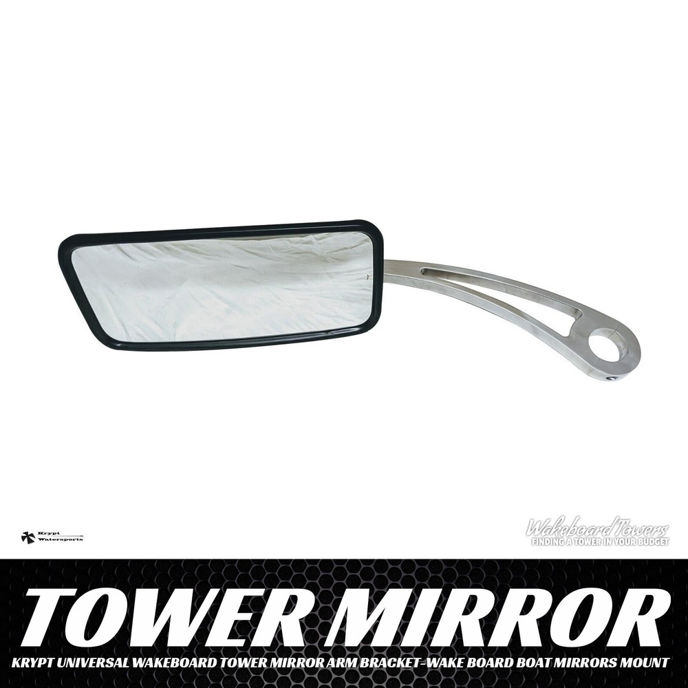 KRYPT UNIVERSAL WAKEBOARD TOWER MIRROR ARM BRACKET-WAKE BOARD BOAT MIRRORS MOUNT