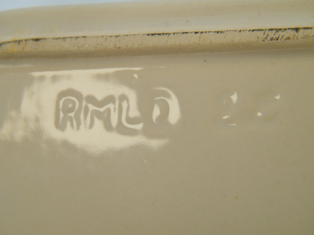 (2) RMLD BAKING DISHES CERAMIC RECTANGULAR 9" X 5" LOAF