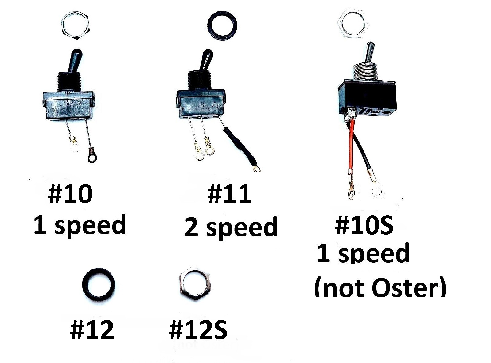 Parts for OSTER clippers CLASSIC 76 and A5,