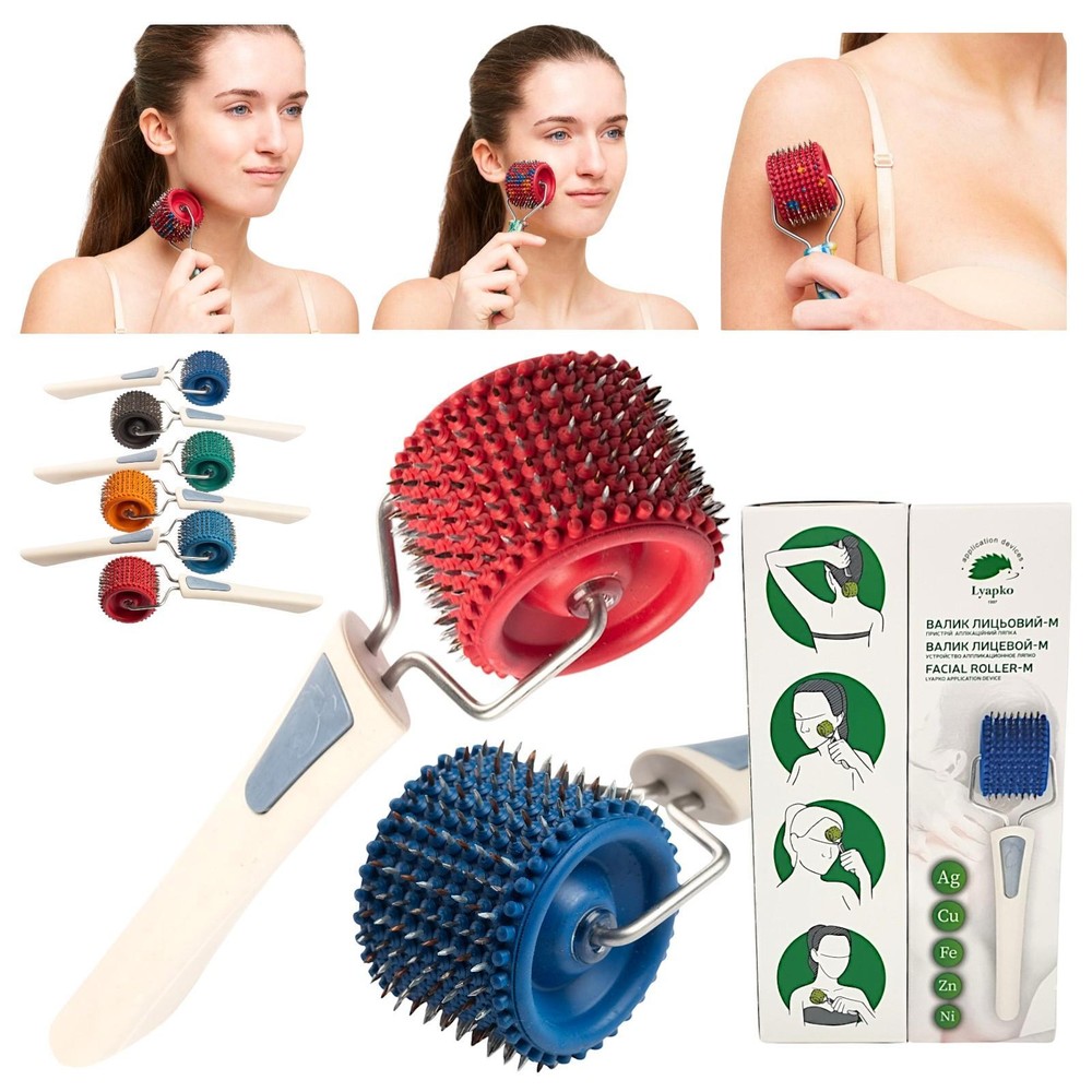 LYAPKO Acupuncture Face Roller Massager Needle Derma Roller Валик Ляпко