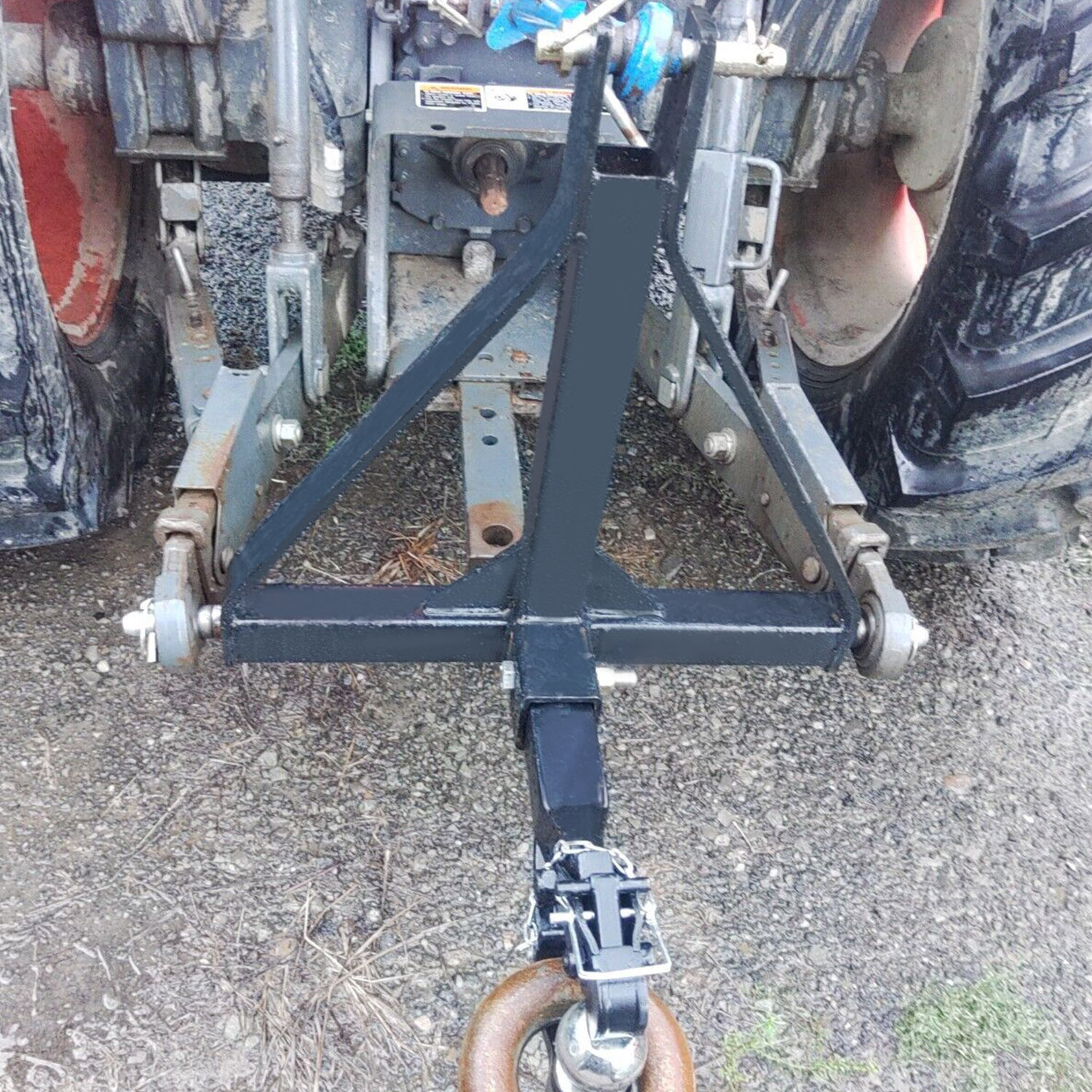 3 Point Trailer Hitch Tow Drawbar 2" Adapter Attachment For Category 1 Tractor