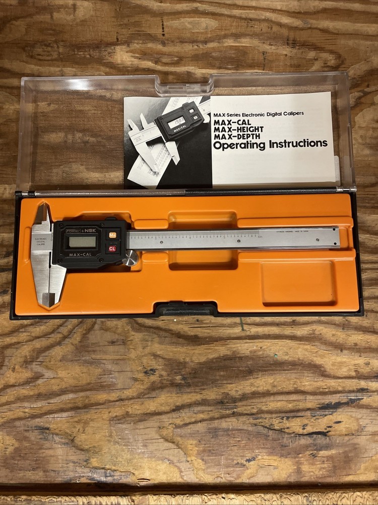 Fowler & NSK Max-Cal Electronic Digital Caliper With Case