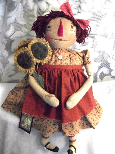 Pattern, sewing, primitive Annie doll, 22 in., Dumplinragamuffin #101