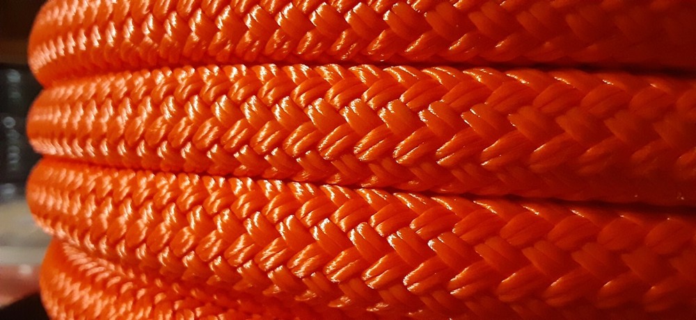 1/2" x 200 ft.Premium Double Braid-Yacht Braid Polyester Rope.w/ SS Thimble