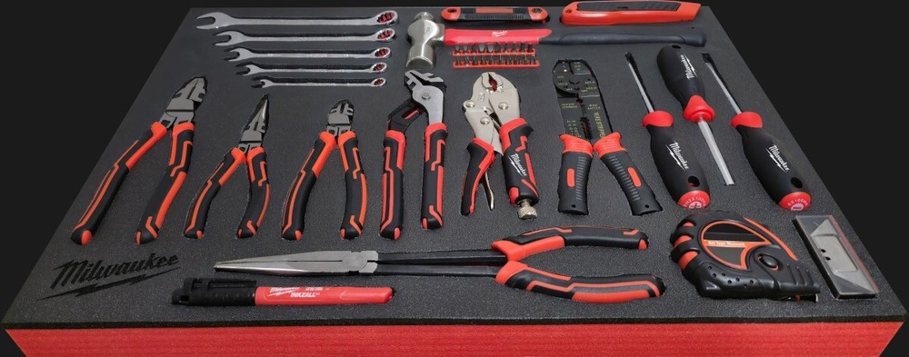 RIDGID DARK shadow foam tool tray insert storage organizer toolbox tool kit set