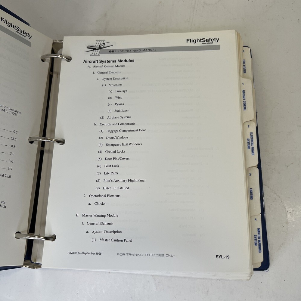 FlightSafety Gulfstream G-II Pilot Training Manual 1995