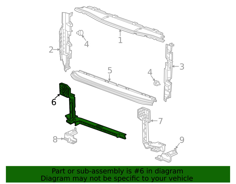 Genuine GM Support Bracket 84762898