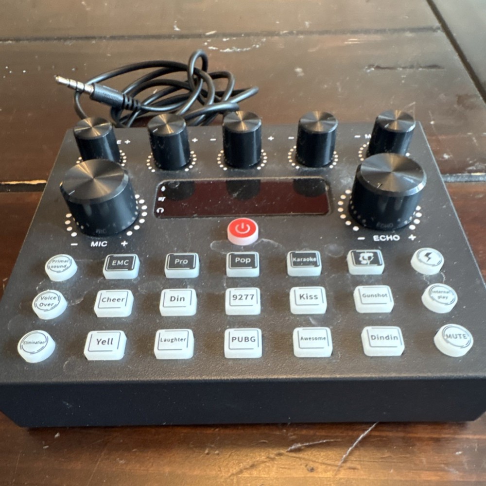 Squarock V8S External Sound Card Audio Interface 3.5 mm Output External Box