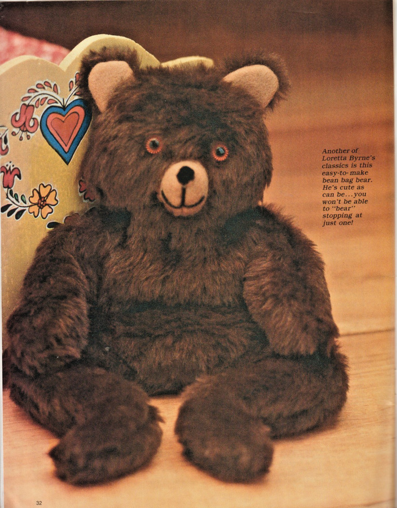The Teddy Bear Book - SEWING PATTERN - Country Handcrafts - Full Size Patterns