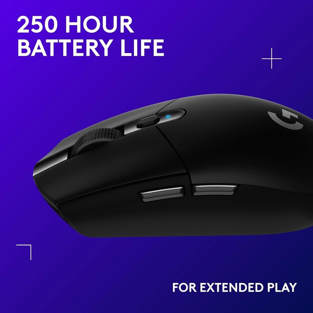 305 Lightspeed Wireless Gaming Mouse, Hero 12K Sensor, 12,000 DPI, Lightweigh...