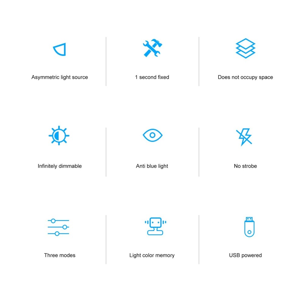 Computer Monitor Light Bar, Touch Control Adjustable E Reading USB Powered La...