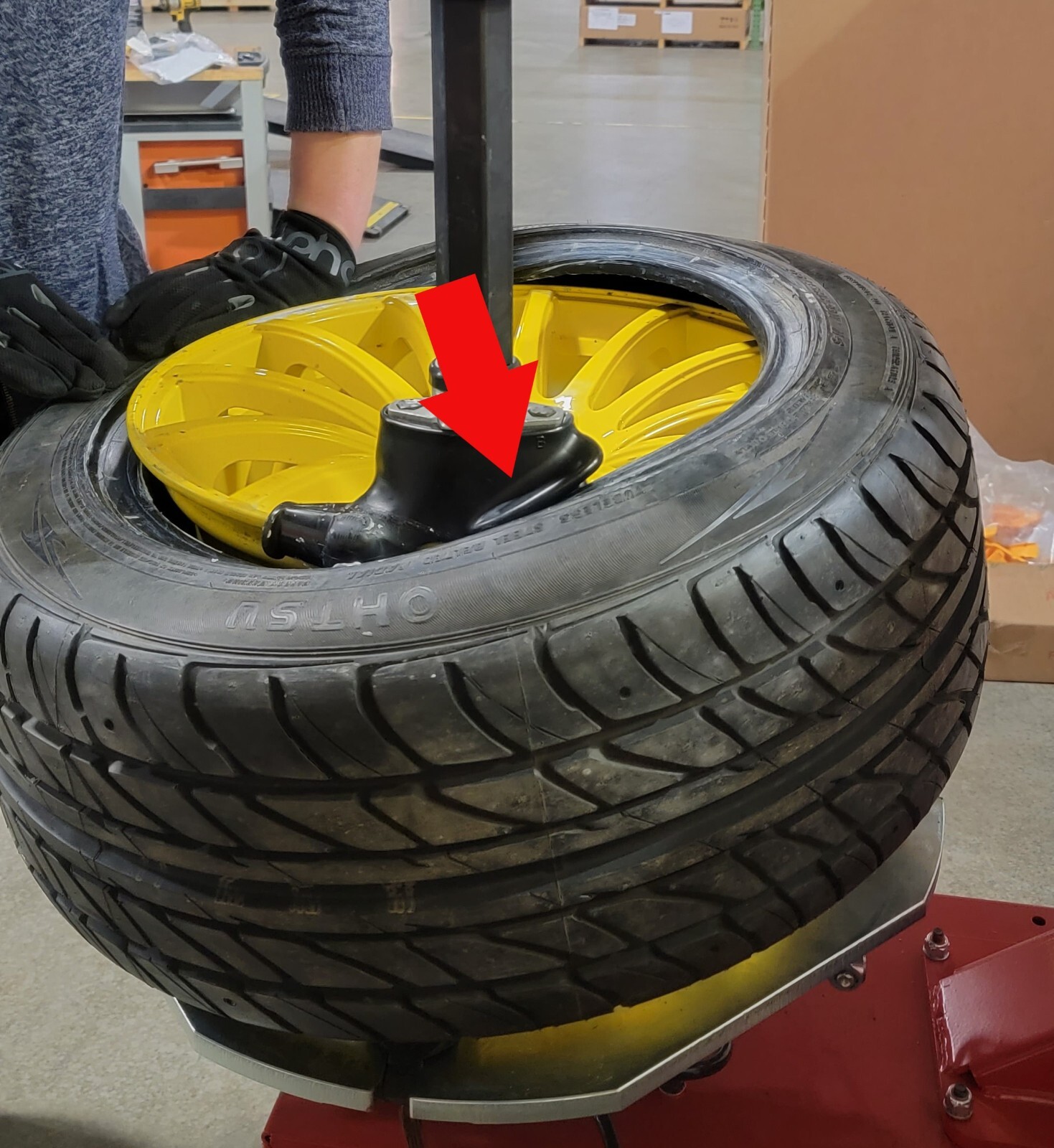 Wing Style Black Plastic Duck Head for Corghi, Hunter TCX Tire Changers,