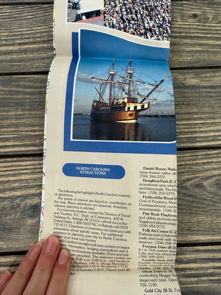 North Carolina Transportation Map 1989