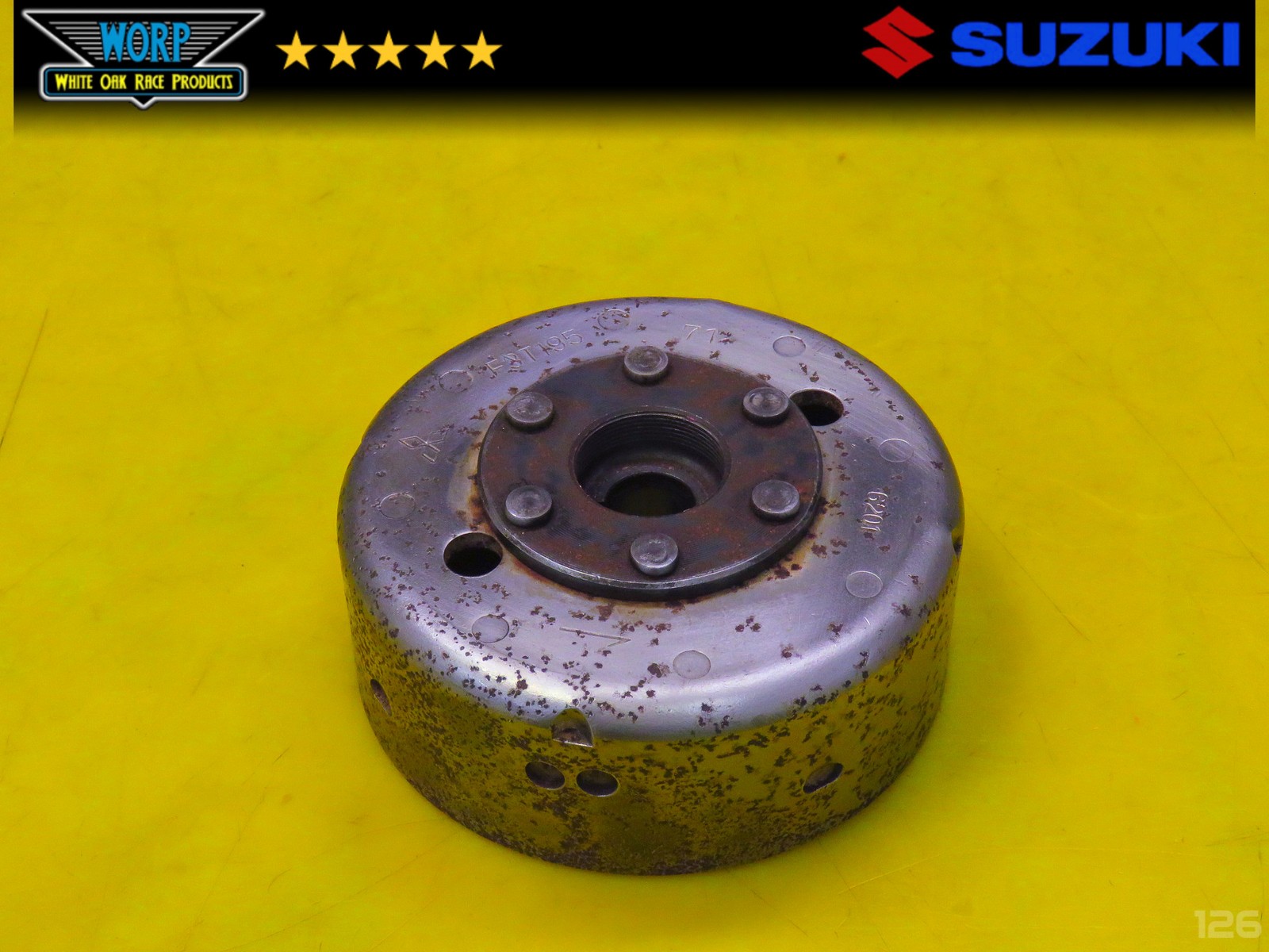 1986 SUZUKI QUADRACER 250 LT250R FLYWHEEL ROTOR FLY WHEEL MAGNETO ~ OEM 85-92
