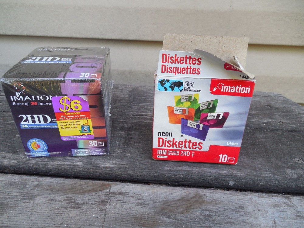 3M IMATION 40 New 2HD 1.44 3.5" DISKETTES