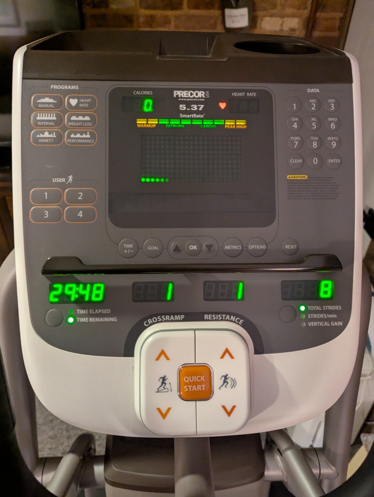 Precor 5.37 Elliptical Crosstrainer - Great Condition - Priced to Sell!