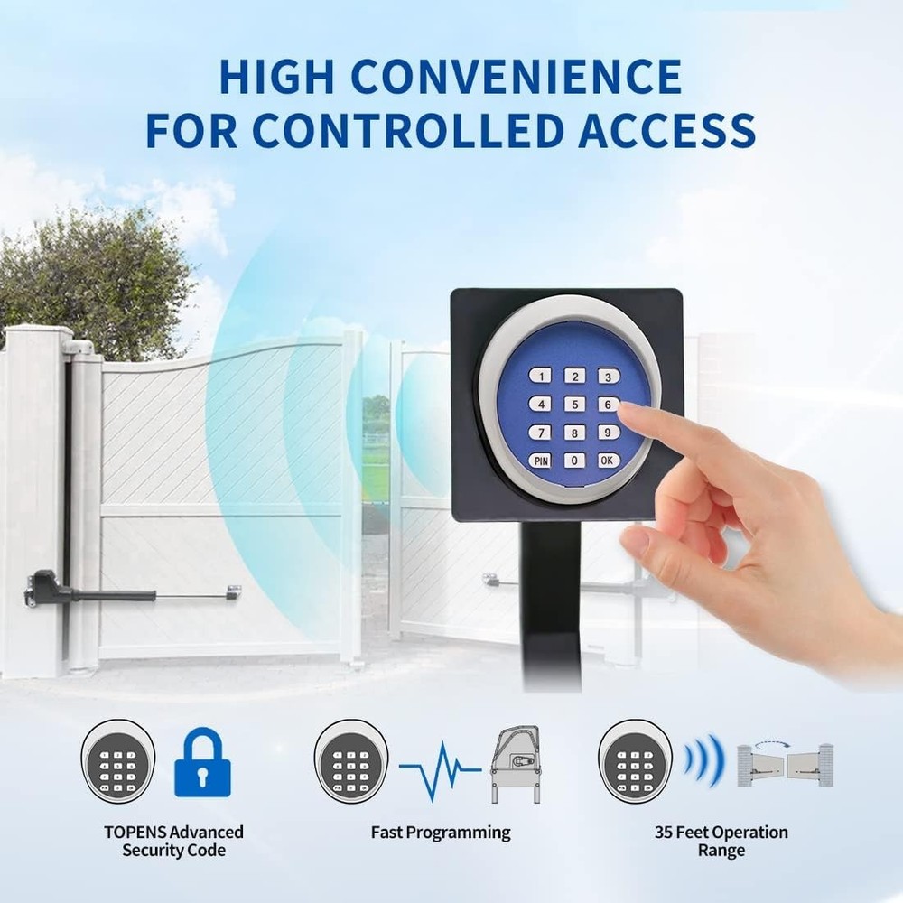 Wireless Keypad Digital Code Panel for Gate and Garage Door Control Waterproof