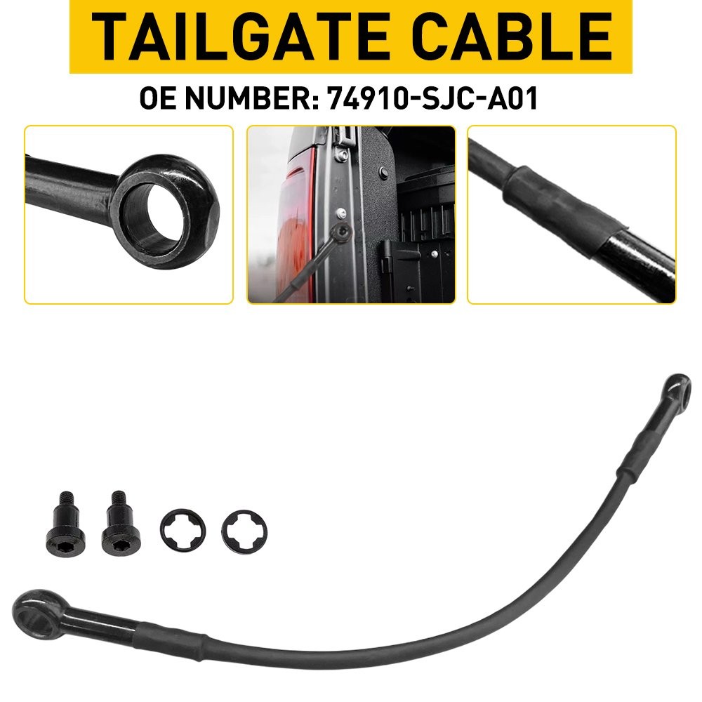 Rear Tailgate For Cable Honda 2006-2014 Ridgeline Driver/Passenger 74910SJCA01