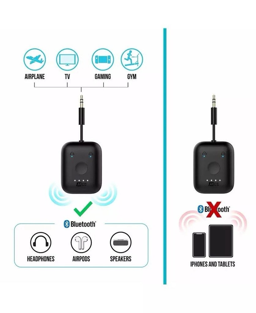 MEE audio Connect Air Pro Bluetooth Wireless Audio Transmitter & Receiver 2-in-1