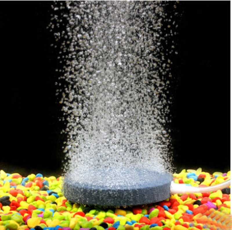 Aquarium Air Stone Disk Fish Tank Aerator Bubble Diffuser Hydroponics Stone