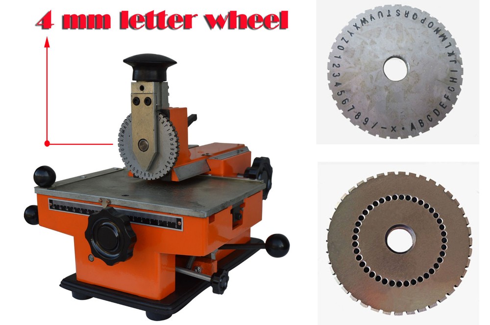 Semi-automatic Plate Embossing Machine Metal Marking Machine Sheet Embosser
