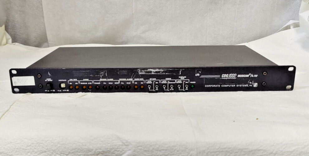 G.722 Corporate Computer Systems Musicam CDQ1000 Interface Unit