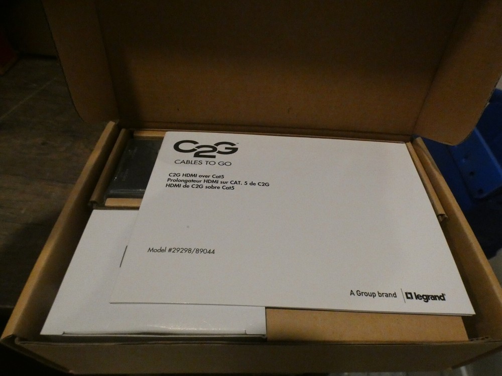 Open Box C2G 29298 Short Range HDMI over Dual Cat5 Extender Kit
