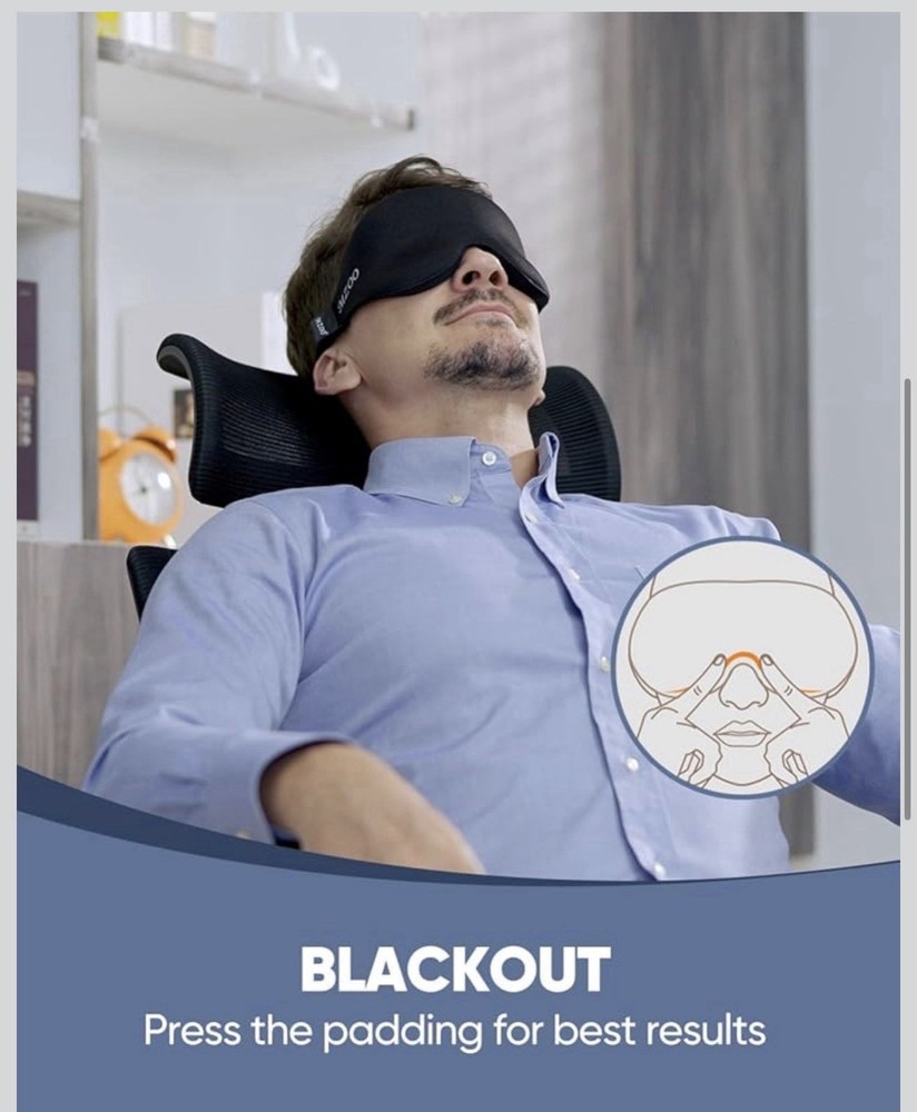 Sleeping Eye Mask Zero Eye Pressure 3D Sleeping Mask Light Blocking Padding