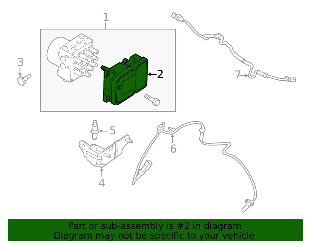 Genuine Ford ABS Control Module DB5Z-2C219-C