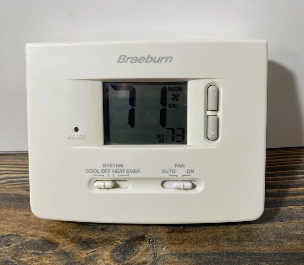 Braeburn 1220NC Digital Non-Programmable Thermostat - White