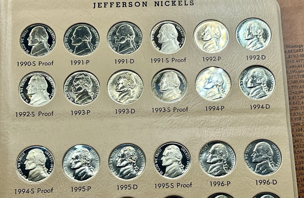 1938-2011 Jefferson Nickels Mint Sets & Proof Only Issues Complete 210 Coin Set