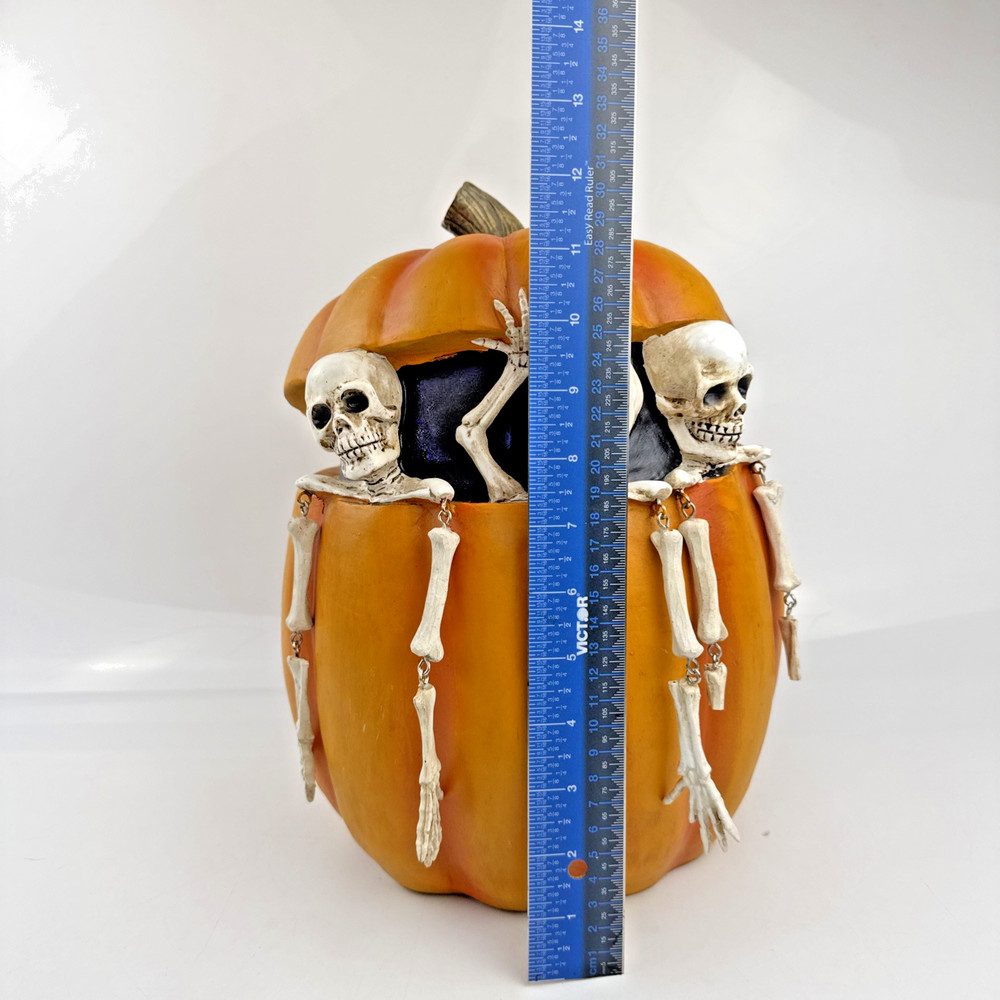 Halloween Skeleton Trio in Pumpkin-Read