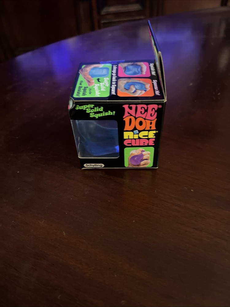 Nee Doh Nice Cube - Super Solid Squish! (Blue) -✨️ BRAND NEW & FAST SHIPPING!✨️