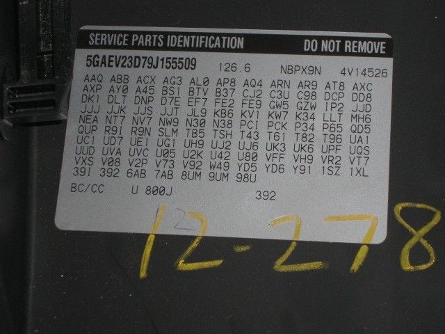 09 ENCLAVE DASH BEZEL 533998