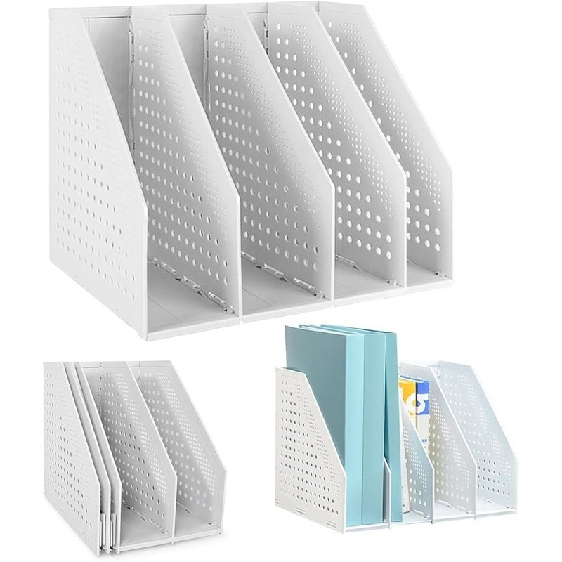 Collapsible File Organizer Desktop Storage Documents Magazines & Letters New