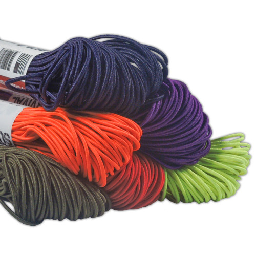 Elastic Cord 1/16" Diameter Bungee Stretch String Shock Cord w/ Braided Sleeve