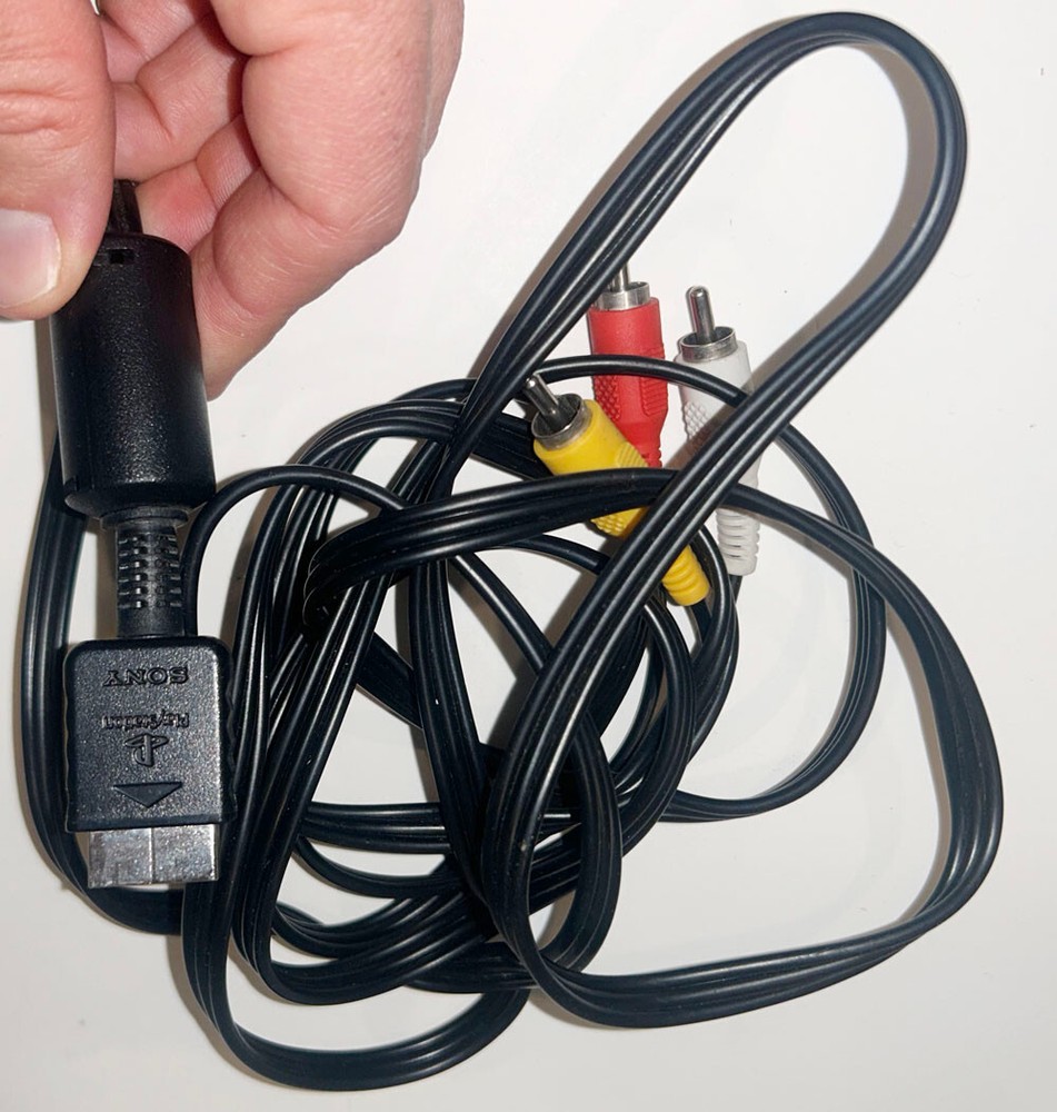 Sony OEM Playstation PS2 AV RCA Cable. Game On!