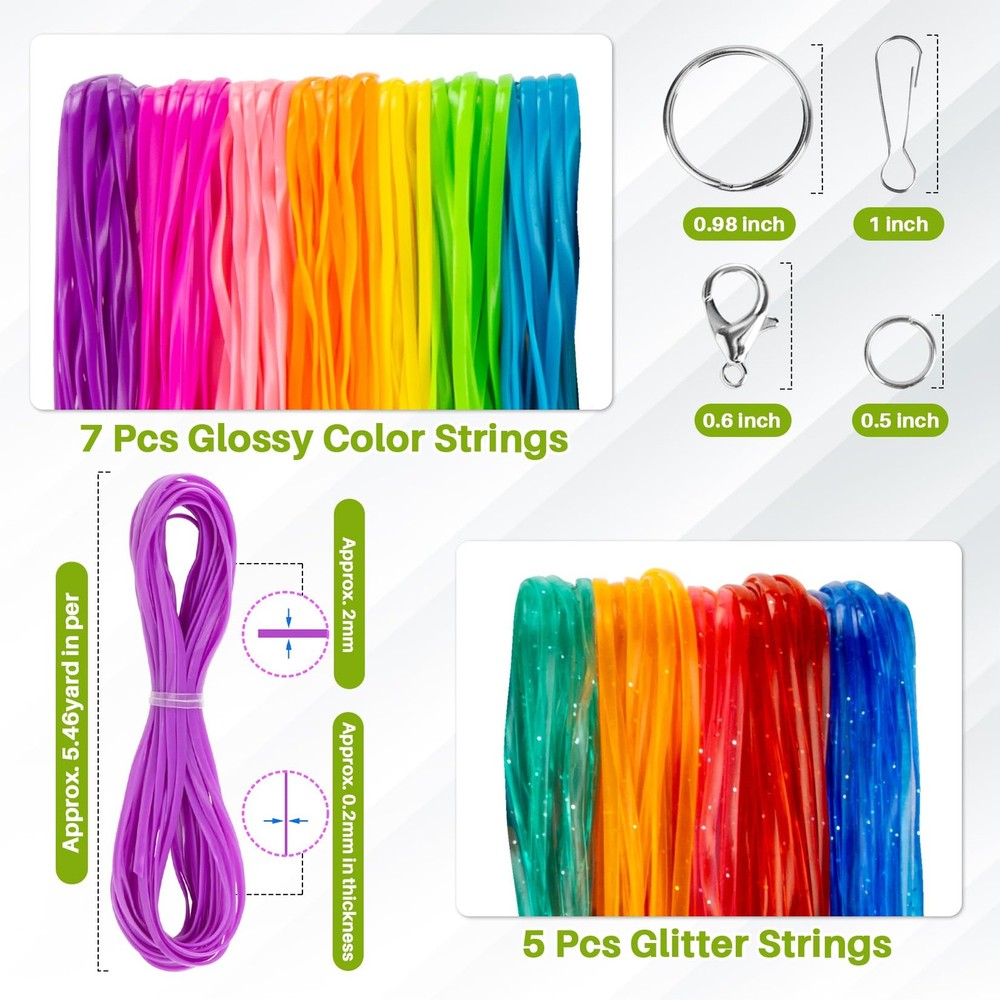 Plastic Lanyard String Kit - Lanyard Making Kit,Plastic String Lacing Cord fo...