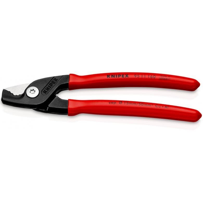 KNIPEX Tools 95 11 160 StepCut Cable Shears, 6.25-Inch