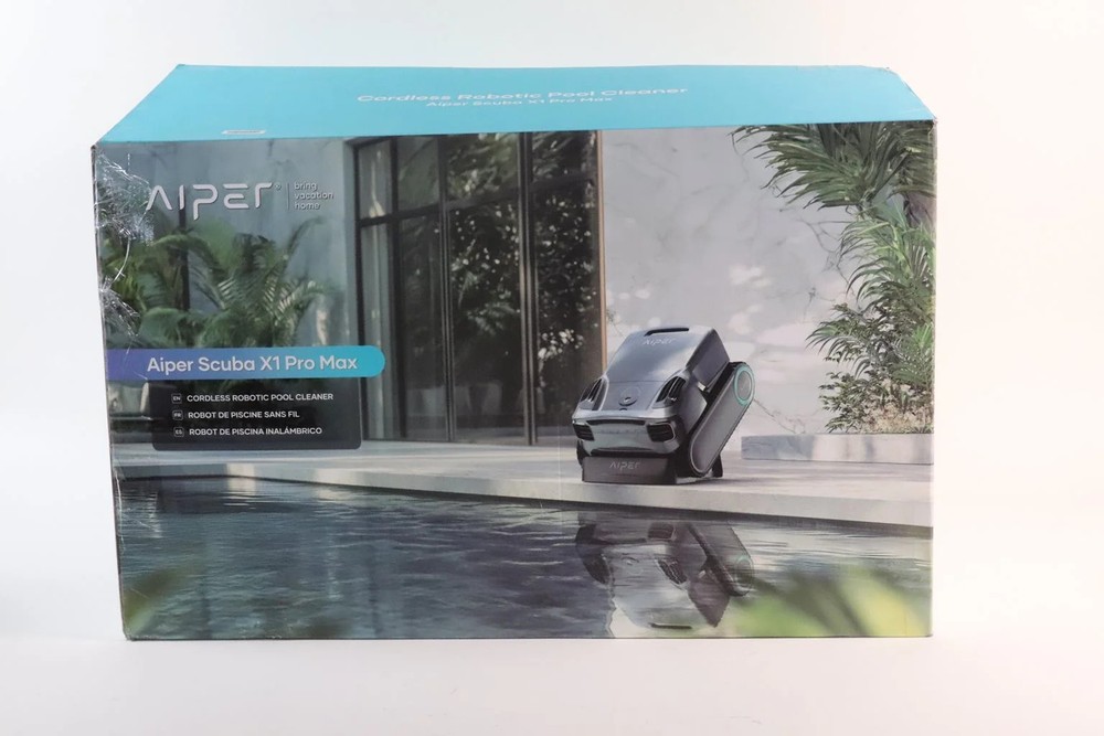 New Aiper Scuba X1 Pro Max Robotic Pool Vacuum Cleaner, Efficient Design...