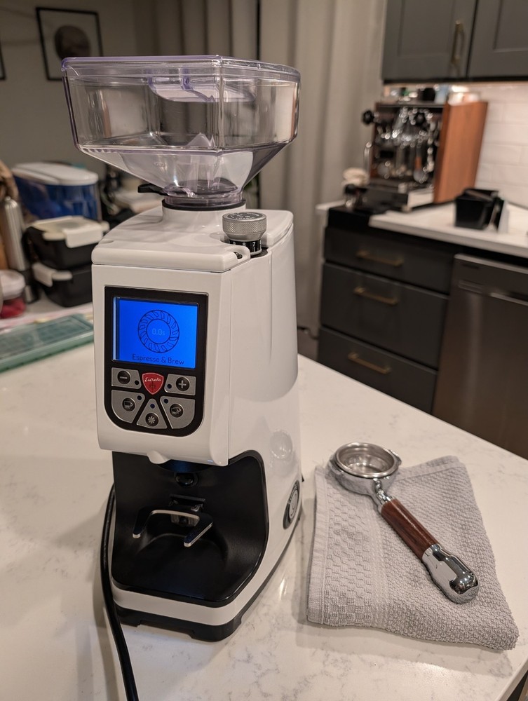 Eureka Atom Espresso Grinder - White 60mm burrs