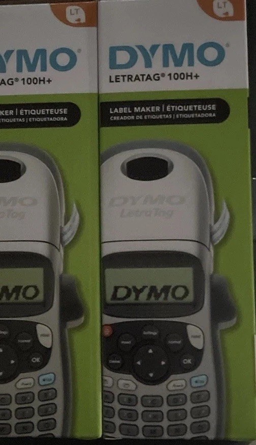 DYMO Portable Printer Handheld Label Maker Black Silver Letratag 100H+ SingleNew